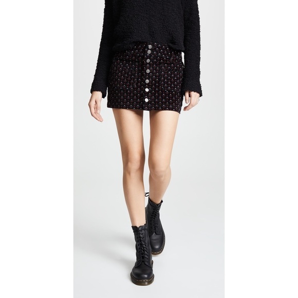 [Free People] Joanie Printed Cord Skirt - Picture 5 of 15